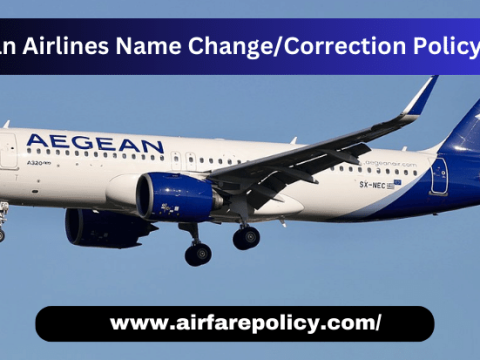 Aegean Airlines Name Change/Correction Policy