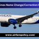 Aegean Airlines Name Change/Correction Policy