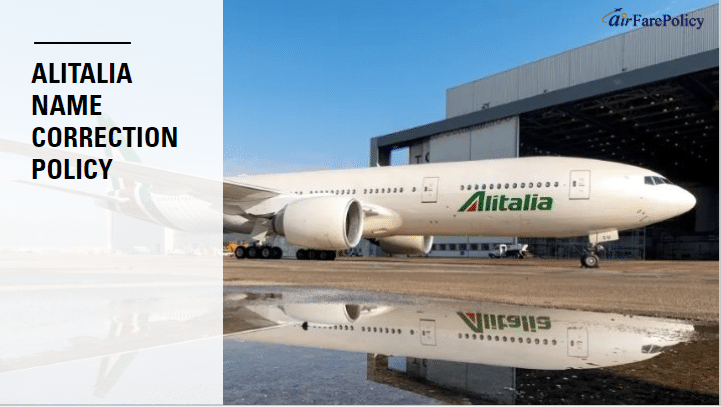 Alitalia Name Correction Policy